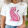 Leopard Pink T-Shirt - Valentine's Day T-Shirt 2D, Gift For Couple, Husband Wife, Exclusive Only Shirt For Her- TLDHVLT05