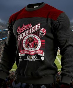 Indiana Hoosiers Crewneck Sweatshirt Hoodie 2026 College Football Playoff Champions Series IH202626