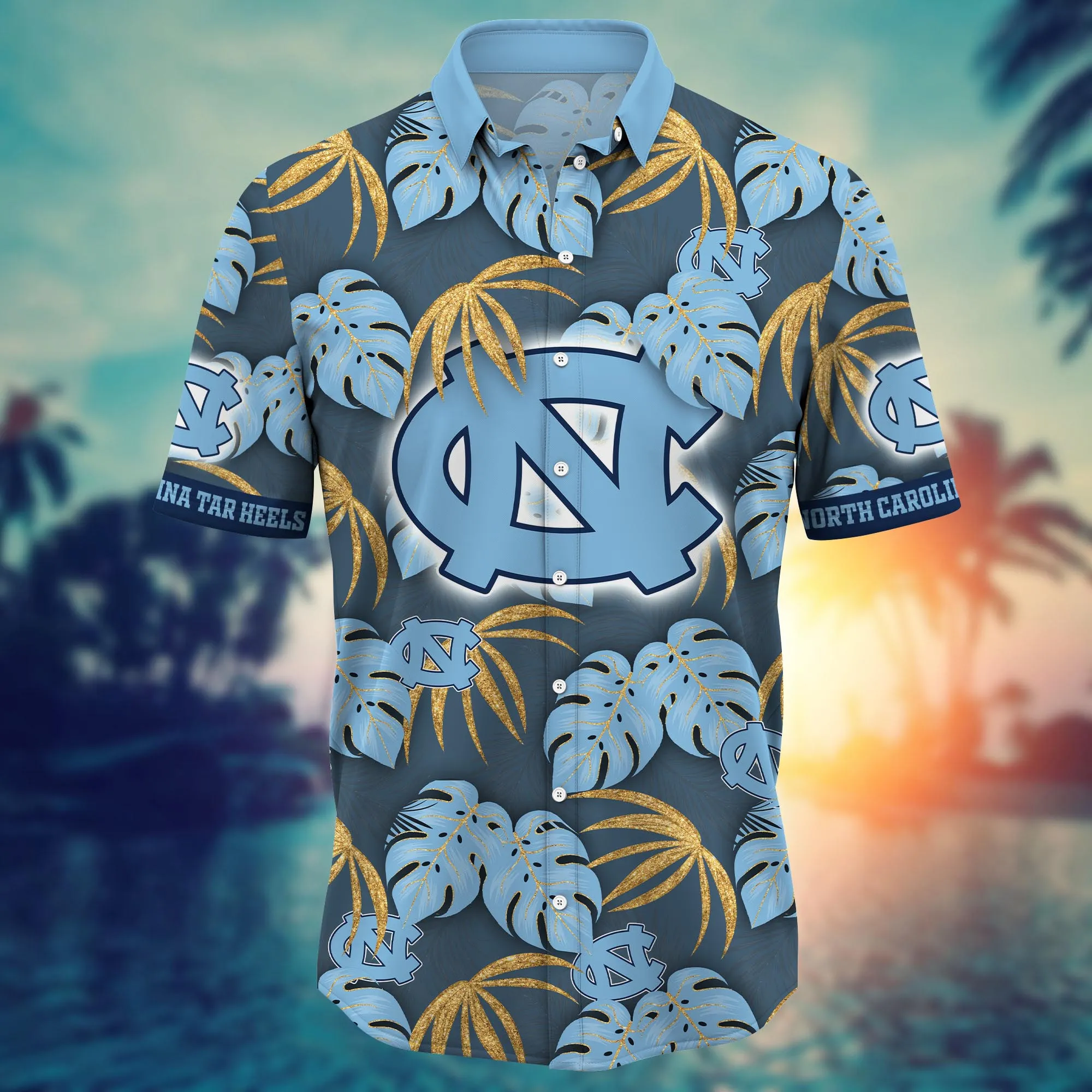 NorthCarolinaTarHeelsHawaiianShirtLeafsPrinted_2.png