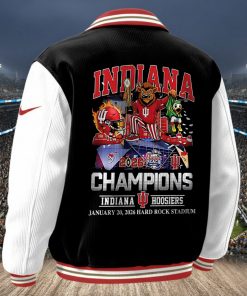 Indiana Hoosiers 2026 Champions Varsity Jacket β College Football Playoff Hard Rock Stadium