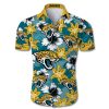 Jacksonville Jaguars Hawaiian Shirt Tropical Flower
