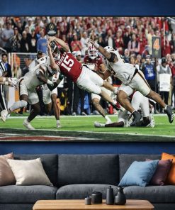 Fernando Mendoza Iconic College Football Touchdown Moment Poster – Legendary Game Action Wall Art