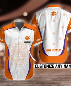 NCAA Clemson Tigers Button Shirt Design 3D Full Printed Custom Name Sizes S - 5XL NC92114