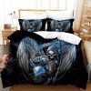 Sport DL Skull Bedding Set Cover Design 3D - NABT59
