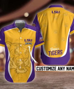 NCAA LSU Tigers Button Shirt Design 3D Full Printed Custom Name Sizes S - 5XL NC92111
