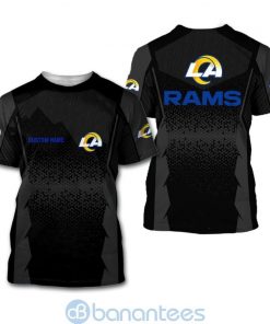 NFL Sport Los Angeles Rams Custom Name T-shirt Design 3D Full Printed Sizes S - 5XL - NMKI102C