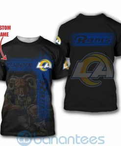 NFL Sport Los Angeles Rams Custom Name T-shirt Design 3D Full Printed Sizes S - 5XL - NMKI101C