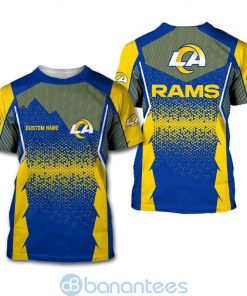 NFL Sport Los Angeles Rams Custom Name T-shirt Design 3D Full Printed Sizes S - 5XL - NMKI99C