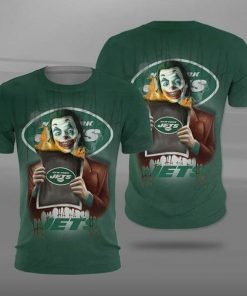NFL Sport New York Jets Joker T-shirt Design 3D Full Printed Sizes S - 5XL - NABE90D