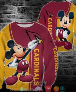 NFL Sport Arizona Cardinals Mickey Sweaters Design 3D Full Printed Sizes S - 5XL - NABO177S
