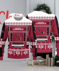 NFL Sport Arizona Cardinals Christmas Sweater Design 3D Full Printed Sizes S - 5XL - NABO35