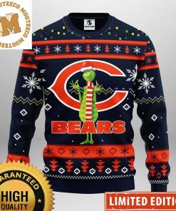 NFL Sport Chicago Bears Grinch Christmas Sweater Design 3D Full Printed Sizes S - 5XL - NABI142