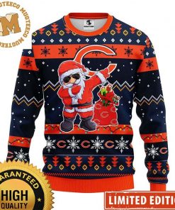 NFL Sport Chicago Bears Dabbing Santa Claus Christmas Sweater Design 3D Full Printed Sizes S - 5XL - NABI140