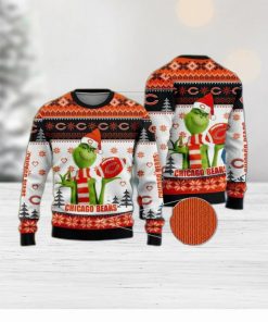 NFL Sport Chicago Bears Grinch Christmas Sweater Design 3D Full Printed Sizes S - 5XL - NABI137