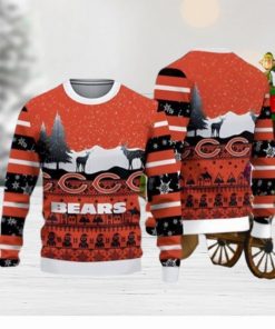 NFL Sport Chicago Bears Christmas Sweater Design 3D Full Printed Sizes S - 5XL - NABI136