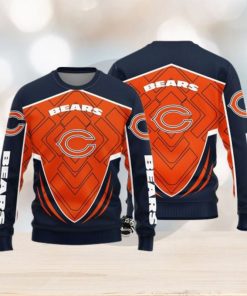 NFL Sport Chicago Bears Christmas Sweater Design 3D Full Printed Sizes S - 5XL - NABI132