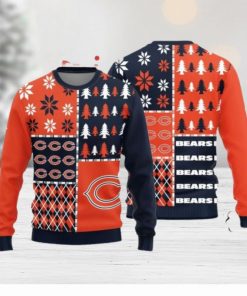 NFL Sport Chicago Bears Christmas Sweater Design 3D Full Printed Sizes S - 5XL - NABI121