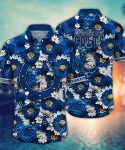 NFL Sport Indianapolis Colts Button Shirt Design 3D Full Printed Sizes S - 5XL NABY372
