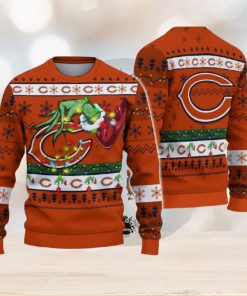NFL Sport Chicago Bears Grinch Christmas Sweater Design 3D Full Printed Sizes S - 5XL - NABI122