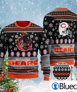 NFL Sport Chicago Bears Christmas Sweater Design 3D Full Printed Sizes S - 5XL - NABI102