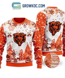 NFL Sport Chicago Bears Christmas Sweater Design 3D Full Printed Sizes S - 5XL - NABI101