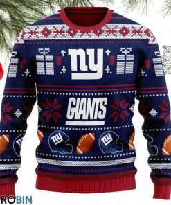 NFL Sport New York Giants Christmas Sweater Design 3D Full Printed Sizes S - 5XL - NABI81