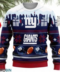 NFL Sport New York Giants Christmas Sweater Design 3D Full Printed Sizes S - 5XL - NABI80