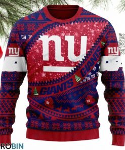 NFL Sport New York Giants Christmas Sweater Design 3D Full Printed Sizes S - 5XL - NABI79