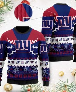 NFL Sport New York Giants Christmas Sweater Design 3D Full Printed Sizes S - 5XL - NABI78