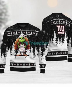 NFL Sport New York Giants Grinch Turkey Christmas Sweater Design 3D Full Printed Sizes S - 5XL - NABI65