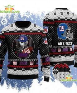 NFL Sport New York Giants Jack Skellington Christmas Sweater Design 3D Full Printed Sizes S - 5XL - NABI64