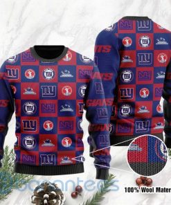 NFL Sport New York Giants Christmas Sweater Design 3D Full Printed Sizes S - 5XL - NABI60