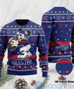 NFL Sport New York Giants Mickey Mouse Christmas Sweater Design 3D Full Printed Sizes S - 5XL - NABI59