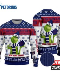 NFL Sport New York Giants The Grinch Christmas Sweater Design 3D Full Printed Sizes S - 5XL - NABI34