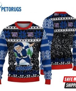 NFL Sport New York Giants Santa Claus Ho Ho Ho Christmas Sweater Design 3D Full Printed Sizes S - 5XL - NABI30