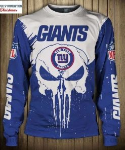 NFL Sport New York Giants Skull Sweaters Design 3D Full Printed Sizes S - 5XL - NABI20
