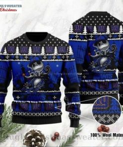 NFL Sport New York Giants Jack Skellington Christmas Sweater Design 3D Full Printed Sizes S - 5XL - NABI16