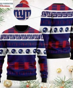 NFL Sport New York Giants Christmas Sweater Design 3D Full Printed Sizes S - 5XL - NABI10