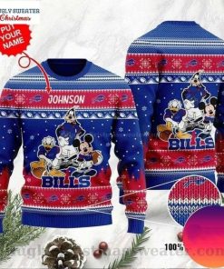 NFL Sport Buffalo Bills Custom Name Sweater Design 3D Full Printed Sizes S - 5XL - NMAV58