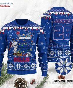 NFL Sport Buffalo Bills Custom Name And Number Sweater Design 3D Full Printed Sizes S - 5XL - NMAV52