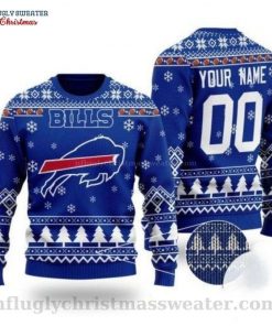 NFL Sport Buffalo Bills Custom Name And Number Sweater Design 3D Full Printed Sizes S - 5XL - NMAV34