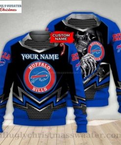 NFL Sport Buffalo Bills Custom Name Sweater Design 3D Full Printed Sizes S - 5XL - NMAV23