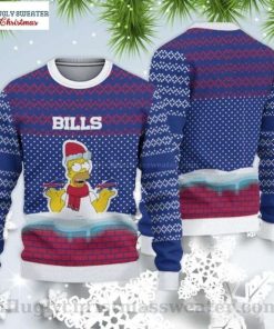 NFL Sport Buffalo Bills Simpson Christmas Sweater Design 3D Full Printed Sizes S - 5XL - NABU498