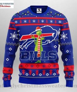 NFL Sport Buffalo Bills Xmas Grinch Christmas Sweater Design 3D Full Printed Sizes S - 5XL - NABU492