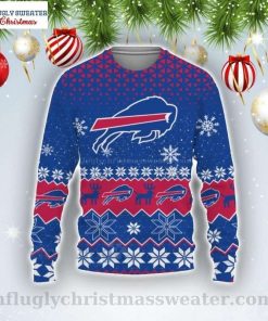 NFL Sport Buffalo Bills Christmas Sweater Design 3D Full Printed Sizes S - 5XL - NABU491