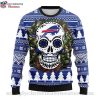 NFL Sport Buffalo Bills Skull Christmas Sweater Design 3D Full Printed Sizes S - 5XL - NABU485