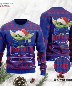 NFL Sport Buffalo Bills Baby Yoda Christmas Sweater Design 3D Full Printed Sizes S - 5XL - NABU481