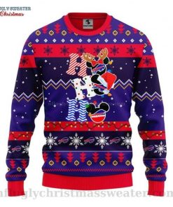 NFL Sport Buffalo Bills Ho Ho Ho Mickey Christmas Sweater Design 3D Full Printed Sizes S - 5XL - NABU480