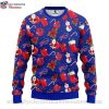 NFL Sport Buffalo Bills Santa Claus And Snowman Christmas Sweater Design 3D Full Printed Sizes S - 5XL - NABU475