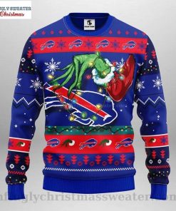 NFL Sport Buffalo Bills The Grinch Christmas Sweater Design 3D Full Printed Sizes S - 5XL - NABU474